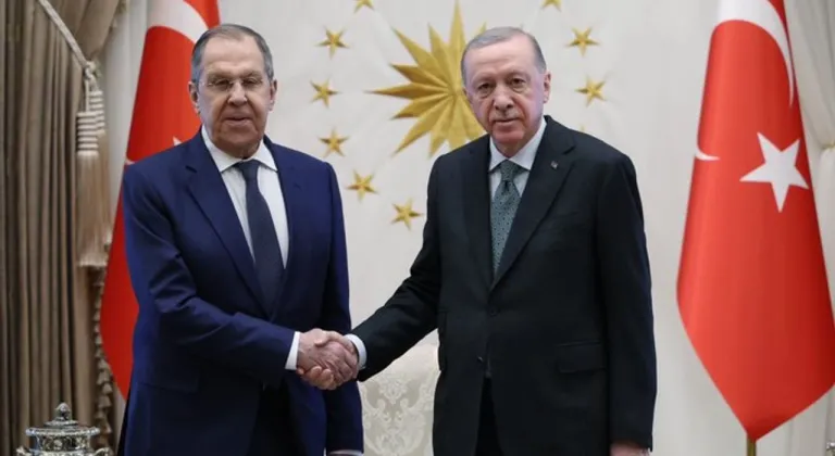 Cumhurbaşkanı Erdoğan, Rusya Dışişleri Bakanı Lavrov ile görüştü