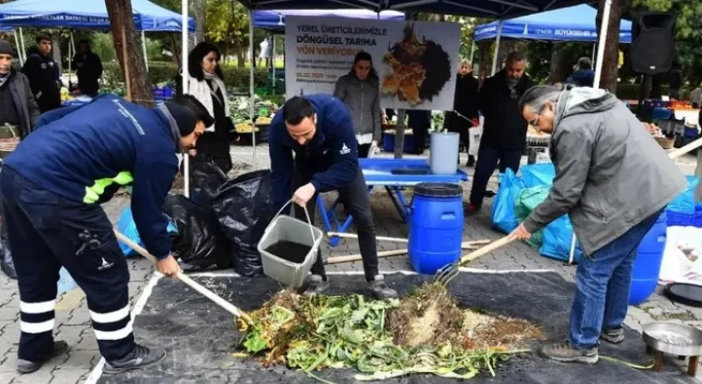 İzmir'de Kompost Üretimi Etkinliğiyle Organik Atıklar Ekonomiye Kazandırılıyor